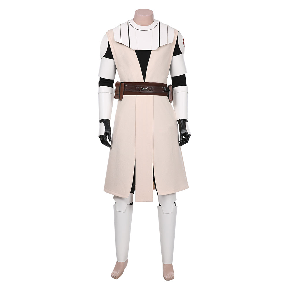 Movie The Clone Wars Coat Uniform Outfit Obi Wan Kenobi Halloween Carnival Suit Cosplay Costume