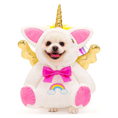 Unicorn Pet Dog Cosplay Costume Outfits Halloween Carnival Suit