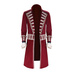 Movie Peter Pan & Wendy Captain Hook Medieval Pirate Coat Outfits Cosplay Costume Halloween Carnival Suit