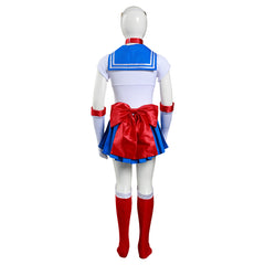 Kids Grils Anime Sailor Moon Tsukino Usagi Skirt Dress Outfit Cosplay Costume Halloween Carnival Suit