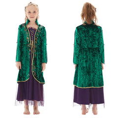 Kids Hocus Pocus- Winifred Sanderson Cosplay Costume Outfits Halloween Carnival Suit