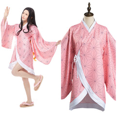Nezuko Cosplay Costume Kimono Coat
