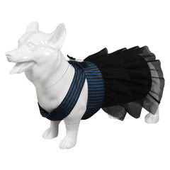 The Addams Family Wednesday Pet Clothing Cosplay Costume Outfits Halloween Carnival Party Suit