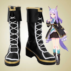 Mejiro McQueen Cosplay Shoes Boots Halloween Costumes Accessory Custom Made