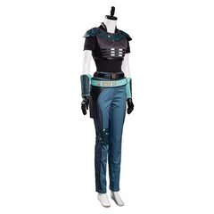 The Book Of Boba Fett Cara Dune Blue Uniform Outfit Cosplay Costume Halloween Carnival Suit