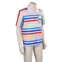 Movie Barbie 2023 Allan Rainbow Striped Shirt ​Outfits Cosplay Costume Suit