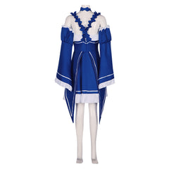 Anime Rem Outfits Blue Dress Cosplay Costume Halloween Carnival Suit