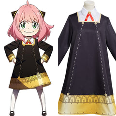 Anime Anya Black Dress Cosplay Costume Outfits Halloween Carnival Suit