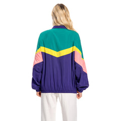 70s 80s Women Reto Jacket Colourful Patchwork Coat Sportswear Outfits Costume