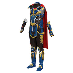 Kids Children Movie Thor: Love and Thunder Cosplay Costume Jumpsuit Cloak Outfits Halloween Carnival Suit