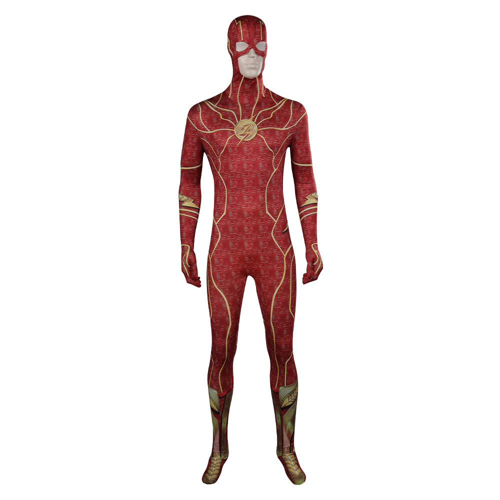 The Flash Barry Allen Cosplay Costume Halloween Carnival Party Suit  