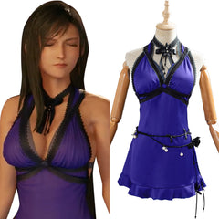 Game Final Fantasy VII Remake Dress Tifa Lockhart Cosplay Costume Halloween Carnival Suit