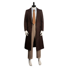 Movie Oppenheimer 2023 J. Robert Oppenheimer Brown Outfits Cosplay Costume Halloween Carnival Suit