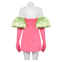 Movie Barbie 2023 Margot Robbie Barbie Pink Dress Suit Outfits ​Cosplay Costume