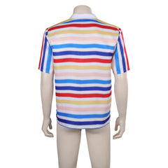 Movie Barbie 2023 Allan Rainbow Striped Shirt ​Outfits Cosplay Costume Suit