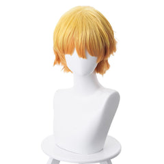 Agatsuma Zenitsu Yellow Wig Cosplay Accessories Halloween Props