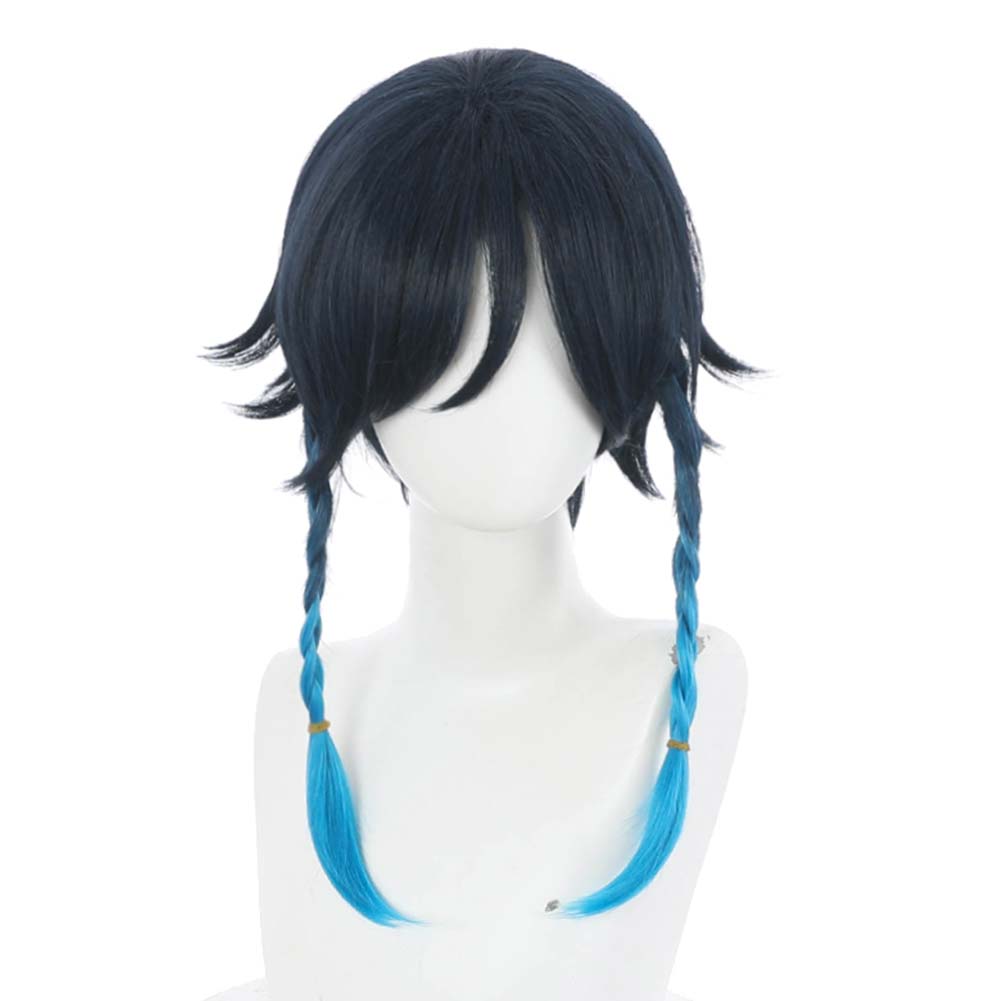 Genshin Impact Heat Resistant Synthetic Hair Venti Carnival Halloween Party Props Cosplay Wig