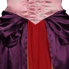 Kids Girls Hocus Pocus Sarah Sanderson Pink Purple Dress Cosplay Costume Outfits Halloween Carnival Suit