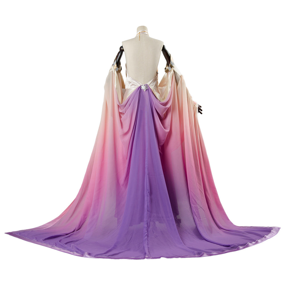 strapless open back dress Padme Amidala Naberrie Pink Purple Lake Dress Cosplay Costume Hallowee –  Coshduk