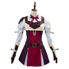 Raphtalia Red Dress Set Outfits Cosplay Costume Halloween Carnival Suit