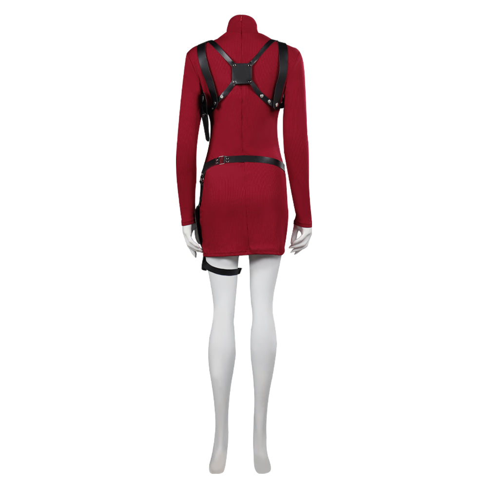 Resident Evil 4 Remake Ada Wong Red Dress Outfits Cosplay Costume Hall Coshduk Resident Evil 4 Remake Ada Wong Red Dress Outfits Cosplay Costume Hall Coshduk