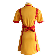 Movie Broke Girls Max Caroline Waiter Uniform Dress Costume Cosplay Halloween Carnival Suit