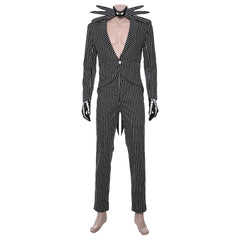 Movie The Nightmare Before Christmas Jack Skellington Uniform Cosplay Costume