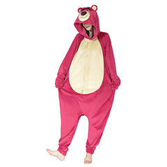 Toy Story 3 Lotso Strawberry Bear Cosplay Onesies Pajama Men Women Sleepwear Pyjamas Christmas Halloween Costume
