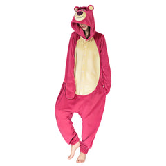 Toy Story 3 Lotso Strawberry Bear Cosplay Onesies Pajama Men Women Sleepwear Pyjamas Christmas Halloween Costume