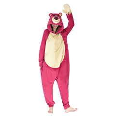 Toy Story 3-Lotso Strawberry Bear Cosplay Onesies Pajama Men Women Sleepwear Pyjamas Christmas Halloween Costume