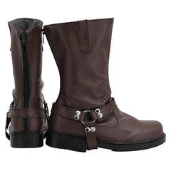 Twisted Wonderland Ruggie Bucchi Brown Shoes Boots Cosplay Accessories Props