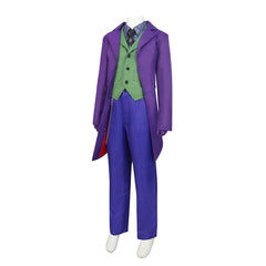 Kids Boys The Batman Dark Knight Joker Cosplay Costume Outfits Halloween Carnival Party Suit
