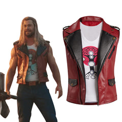 Movie Thor: Love and Thunder Cosplay Costume Vest Outfits Halloween Carnival Suit
