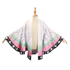 : Kimetsu no Yaiba Kimono Coat Kochou Shinobu Cosplay Costume for Kids Children