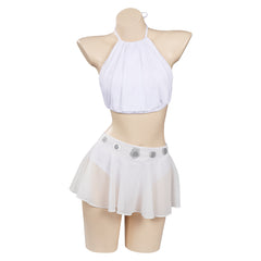 Princess Leia Swimsuit Skirt Cloak Outfits Cosplay Costume Halloween Carnival Suit