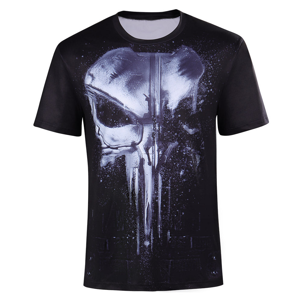 Daredevil Punisher Frank Castle Cosplay Costume T-shirt Outfits Halloween Carnival Party Suit