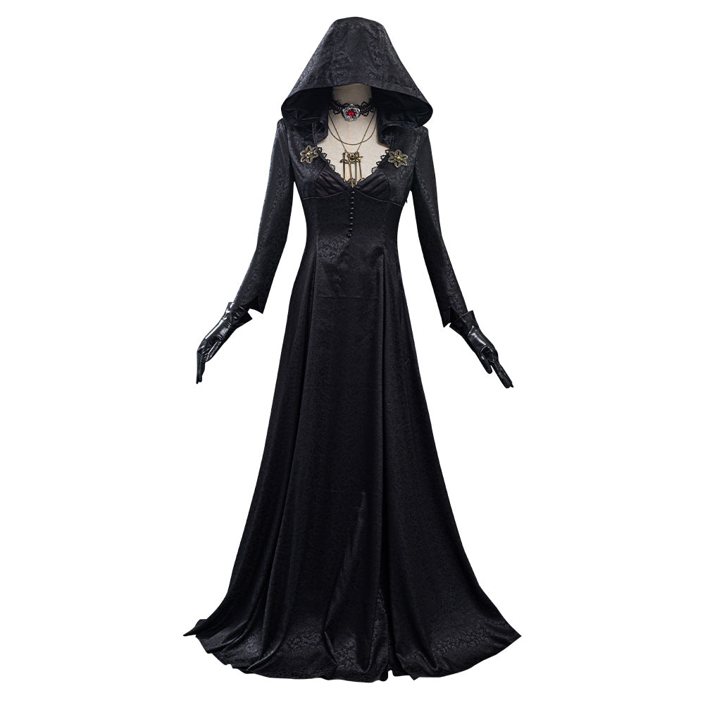 Resident Evil Village Vampire Lady Dress Outfit Lady Dimitrescu's Daughter  Halloween Cosplay Costume
