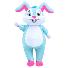 Adult Blue Rabbit Inflatable Costume Funny Party Jumpsuit Cosplay Costume Halloween Carnival Suit