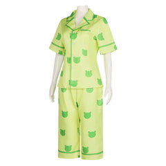 Anime A Certain Magical Index - Misaka Mikoto Green Sleepwear Outfits Cosplay Costume Halloween Carnival Suit