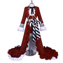 Anime Black Butler Season 4: Public School Arc (2024) Ciel Phantomhive Red Dress Outfits Cosplay Costume Halloween Carnival Suit