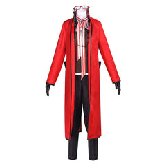 Anime Black Butler Season 4: Public School Arc (2024) Ronald Knox Red Jacket Set Outfits Cosplay Costume Halloween Carnival Suit