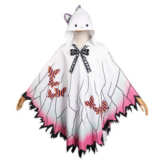 Anime Butterfly Shinobu White Ghost Hoodie Outfits Cosplay Costume Halloween Carnival Sui