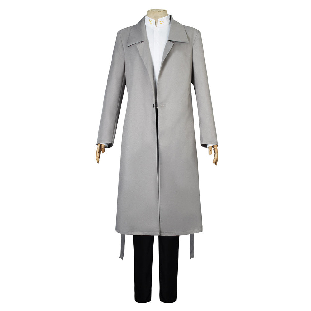 Anime Dazai Osamu Gray Cosplay Costume Outfits Halloween Carnival Suit