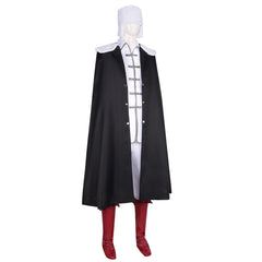 Anime Fedor Black Cloak Set Outfits Cosplay Costume Halloween Suit