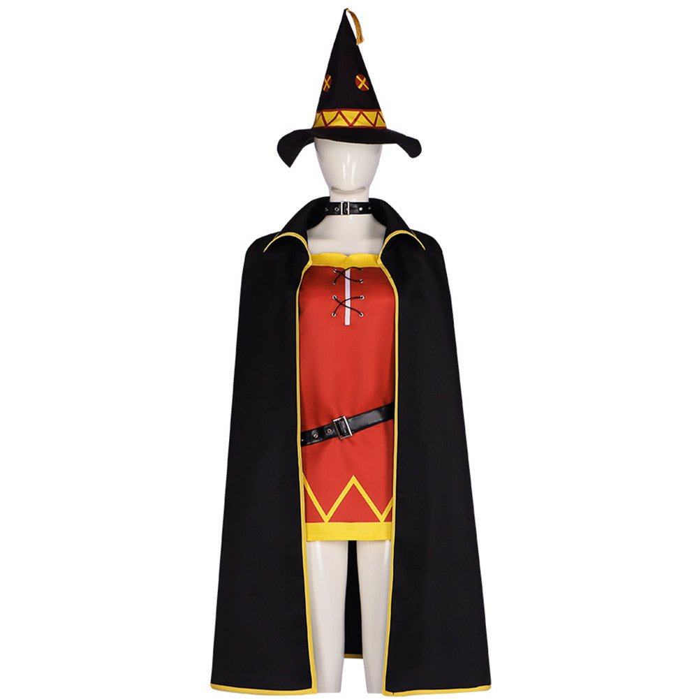 Anime God's Blessing On This Wonderful World (2023) Megumin Black Set Outfits Cosplay Costume Halloween Carnival Suit