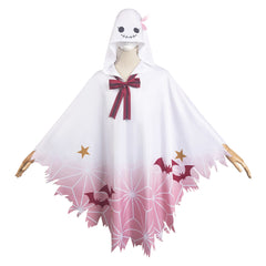 Anime Kamado Nezuko White Ghost Hooded Cloak Outfits Cosplay Costume Halloween Carnival Suit