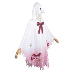 Anime Kamado Nezuko White Ghost Hooded Cloak Outfits Cosplay Costume Halloween Carnival Suit
