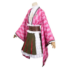 Anime Kanroji Mitsuri Pink Kimono Set Outfits ​Cosplay Costume Halloween Carnival Suit 