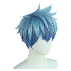 Anime Mashle: Magic and Muscles Lance Crown Blue Wigs Cosplay Accessories Halloween Carnival Props