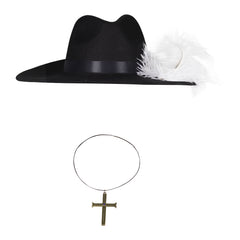 Anime One Piece 2023 Eagle Eye Black Hat Cosplay Accessories Halloween Carnival Prop